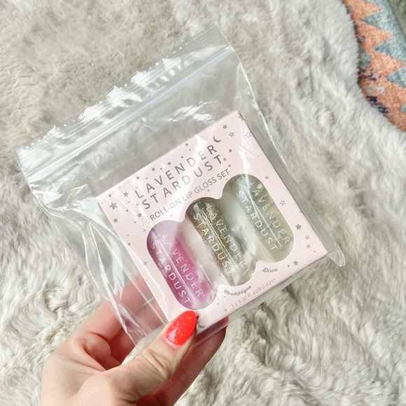 Lavender stardust roll on 90’s Y2K lip gloss set Valentine’s Day makeup - Picture 2 of 10
